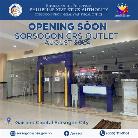 psa sorsogon online appointment|Region V .